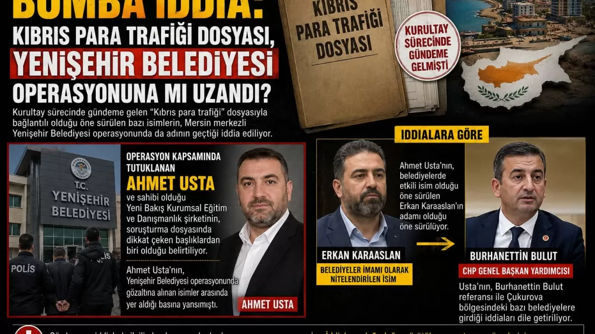Yenişehir Belediyesi operasyonunda 'Kıbrıs para trafiği' iddiaları gündemde