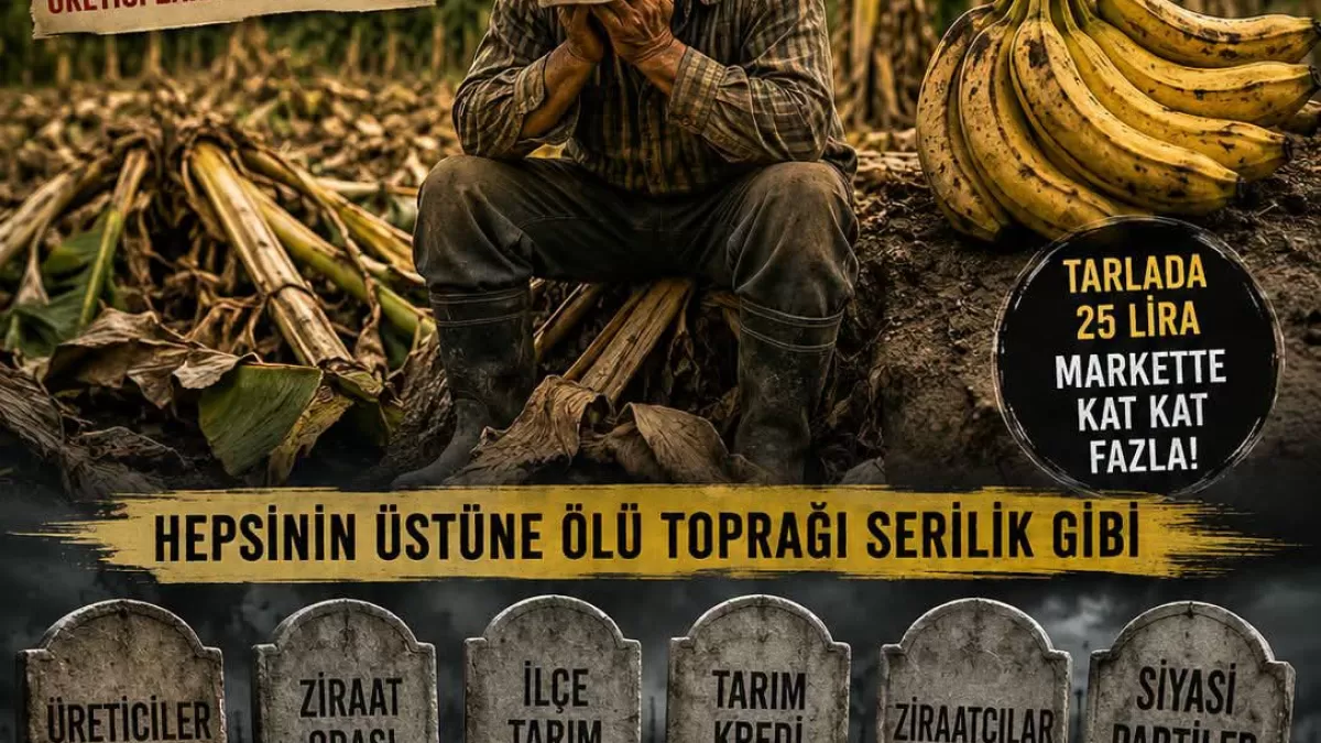 Anamur, Bozyazı ve Aydıncık'ta muz fiyatı 25 liraya düştü: Üretici perişan