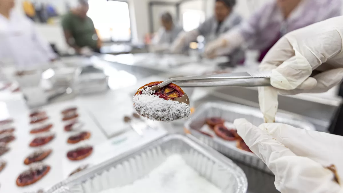 Mersin'in coğrafi işaretli kan portakalı çikolataya dönüştü
