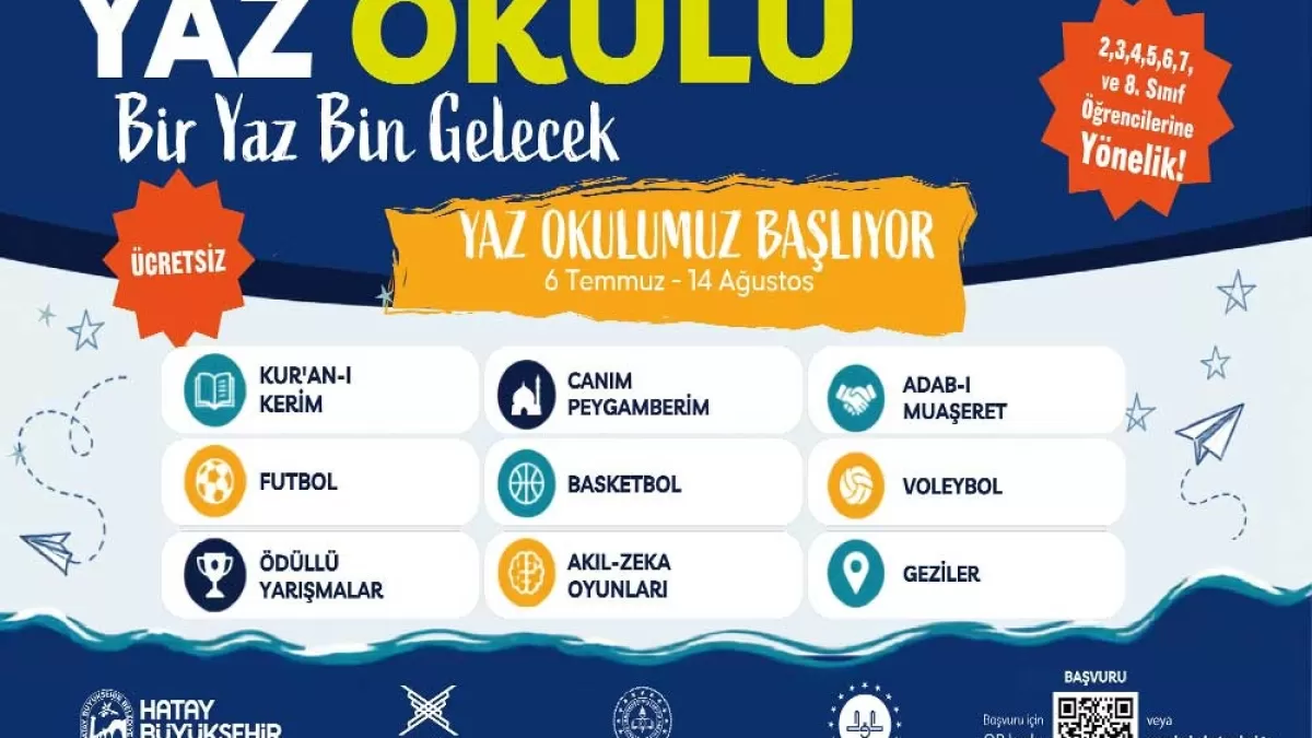 Hatay'da çocuklara ücretsiz yaz programı başladı