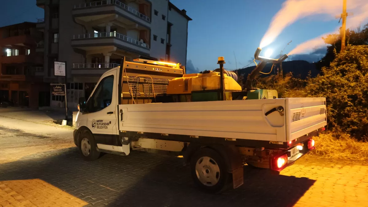 Hatay'da haşereyle mücadele çalışmaları sürüyor