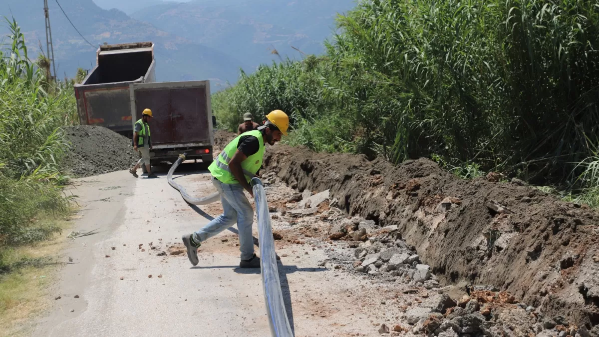 Hatay'da Tekebaşı içme suyu projesinin yüzde 86'sı tamamlandı