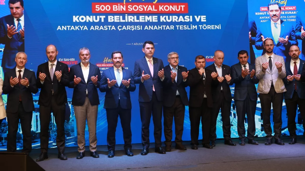 Hatay'da 500 Bin Sosyal Konut Kura Çekilişi Gerçekleştirildi