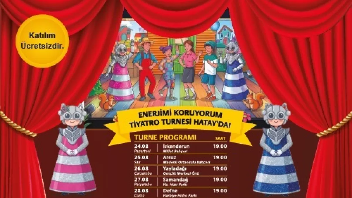 Hatay'da Çocuk Tiyatrosu ile Enerji Koruma Etkinliği